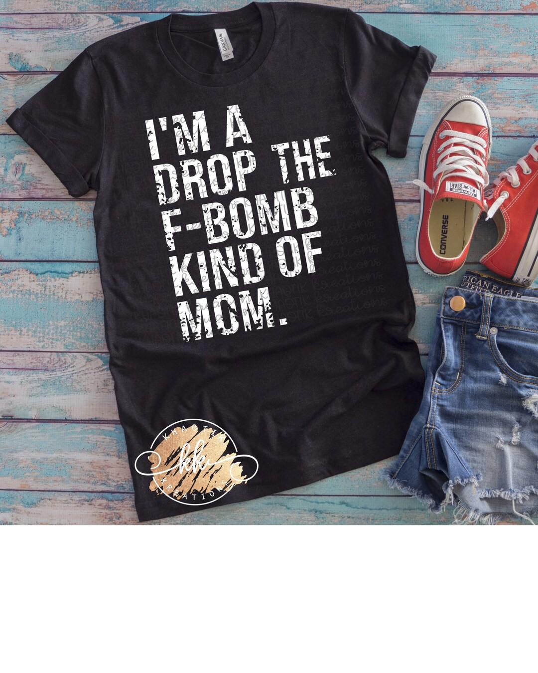 I'm a Drop the F Bomb Kind of Mom Svg F-bomb Mom Svg Distressed Svg Mom ...