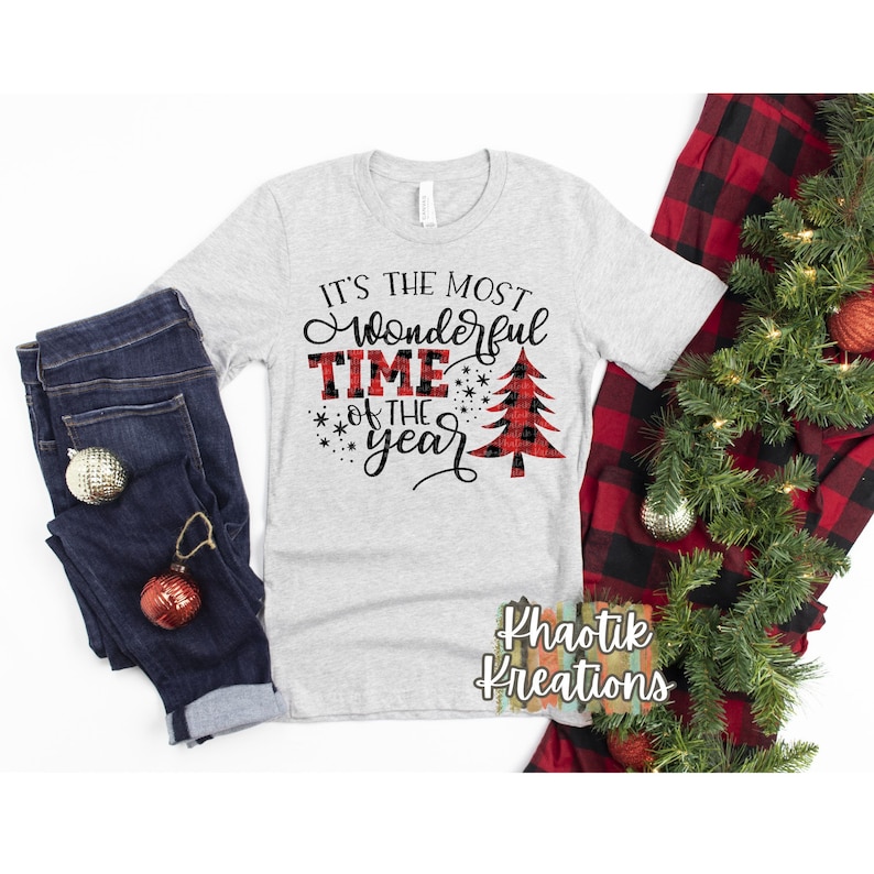 Its the most wonderful time of the year Svg Cuttable Buffalo Plaid Svg Christmas Svg Buffalo Plaid Svg Christmas Svg Designs Cricut Files 