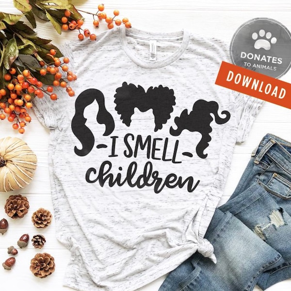 Sanderson Sisters SVG | Hocus Pocus SVG | Czuję dzieci SVG | Uroczy Halloween SVG | Hocus Pocus Clipart Png Natychmiastowe pobieranie pliku Cut