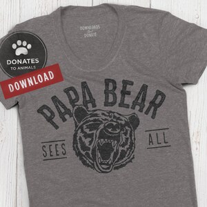 Papa Bear SVG | Funny Family Svg Télécharger | Bear Clipart Mama Bear Svg Bear Png Parenting Svg Father’s Day Svg Dxf Cutting Files for Cricut
