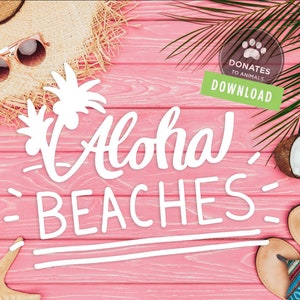 Aloha Beaches SVG / Funny Beach SVG Summer Svg Files Clipart Cut File Funny Saying Ocean Png Beach Vacation Svg Hawaii Svg Sassy Svg Cricut