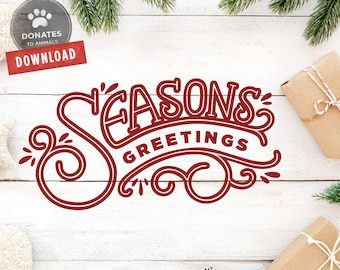Download Free Retro Christmas Svg Etsy SVG DXF Cut File