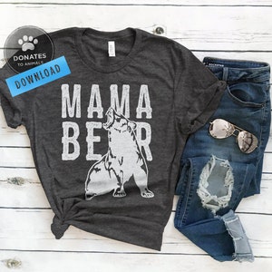 Funny Mom SVG | Mama Bear Svg | Funny Family Svg Bear Clipart Download Funny Svg Bear Png Parenting Svg Mom Png Dxf Cutting Files for Cricut