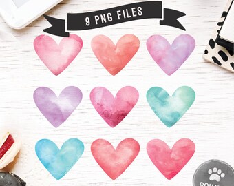 Download Watercolor Heart Etsy