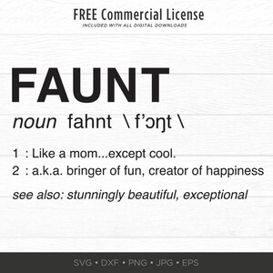 Funny Auntie SVG Faunt Like Funcle SVG Aunt Uncle Definition Svg Family Gift Svg DIY Gift Svg Clipart Jpg Dxf Png Cut File for Cricut image 3