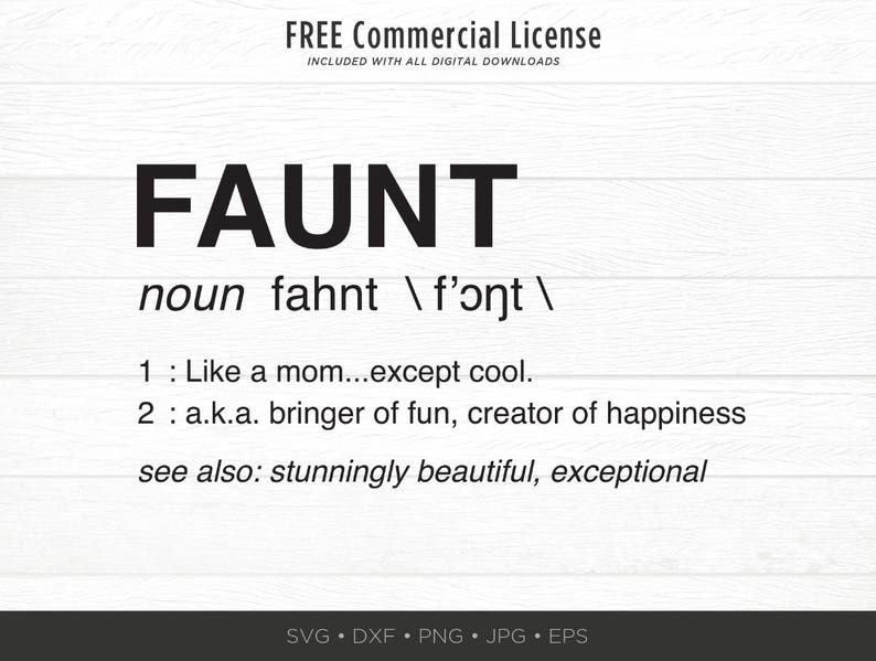 Funny Auntie SVG Faunt Like Funcle SVG Aunt Uncle Definition Svg Family Gift Svg DIY Gift Svg Clipart Jpg Dxf Png Cut File for Cricut image 3