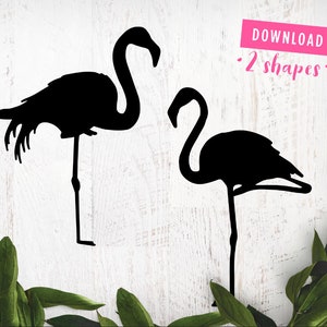 Flamingo SVG Bundle | Flamingo Clipart | Summer SVG | Flamingo Cut File for Cricut | Summer Clipart Silhouette of Flamingo Shape Dxf Png Jpg