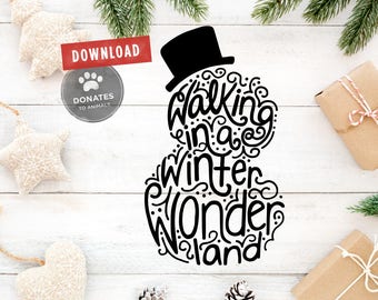 Snowman SVG | Cute Christmas SVG | Holiday SVG | Christmas Saying | Holiday Saying | Swirly Svg • Jpg • Eps • Dxf • Png Cut File for Cricut