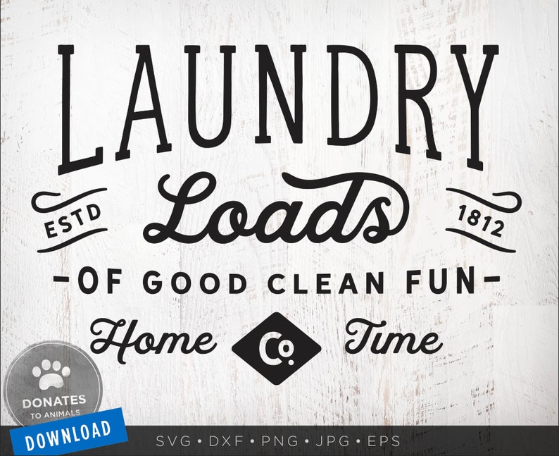Laundry SVG Laundry Sign Printable Funny Home Sign SVG  Etsy