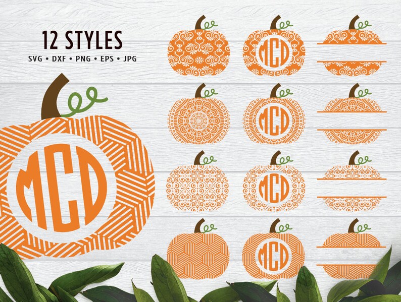 Download Monogram Pumpkin Svg Bundle Split Pumpkin Monogram Svg Cricut Swirly Pumpkin Floral Decorative Pumpkin Fall Autumn Eps Dxf Png Clipart Clip Art Art Collectibles Deshpandefoundationindia Org