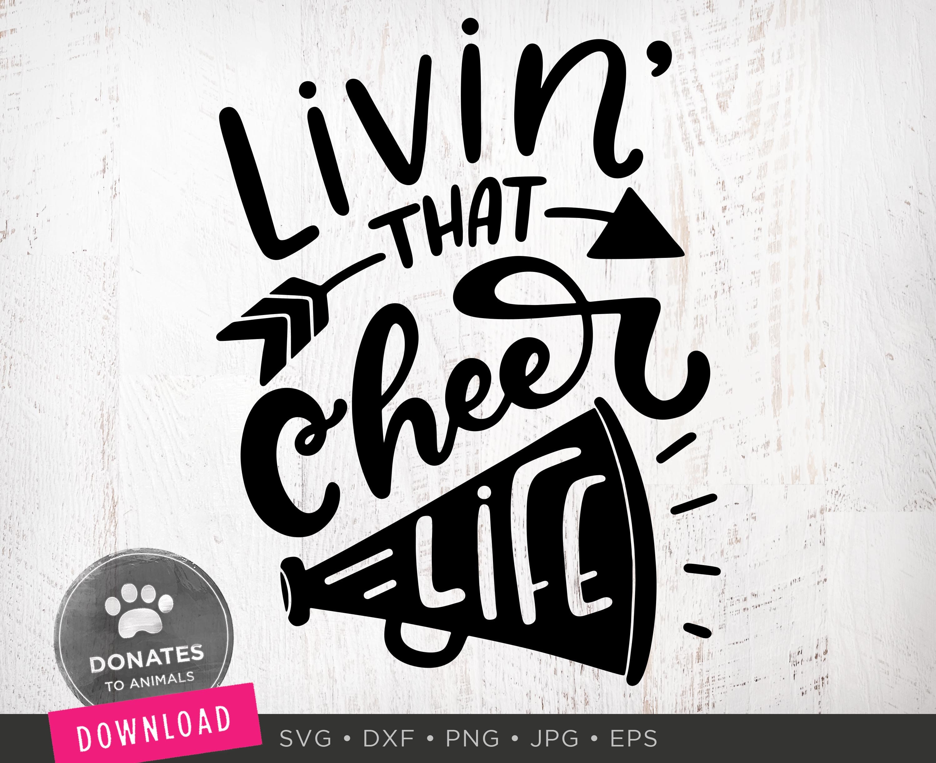 Download Cheer Life SVG Cheerlife SVG Cute Cheerleader Svg | Etsy