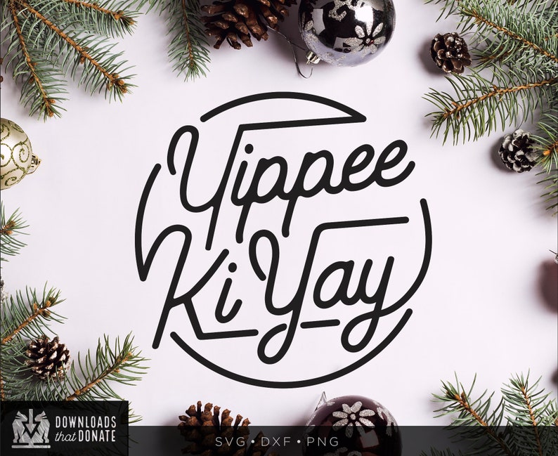 Die Hard Christmas SVG Yippee Ki Yay SVG Funny Christmas Etsy Denmark