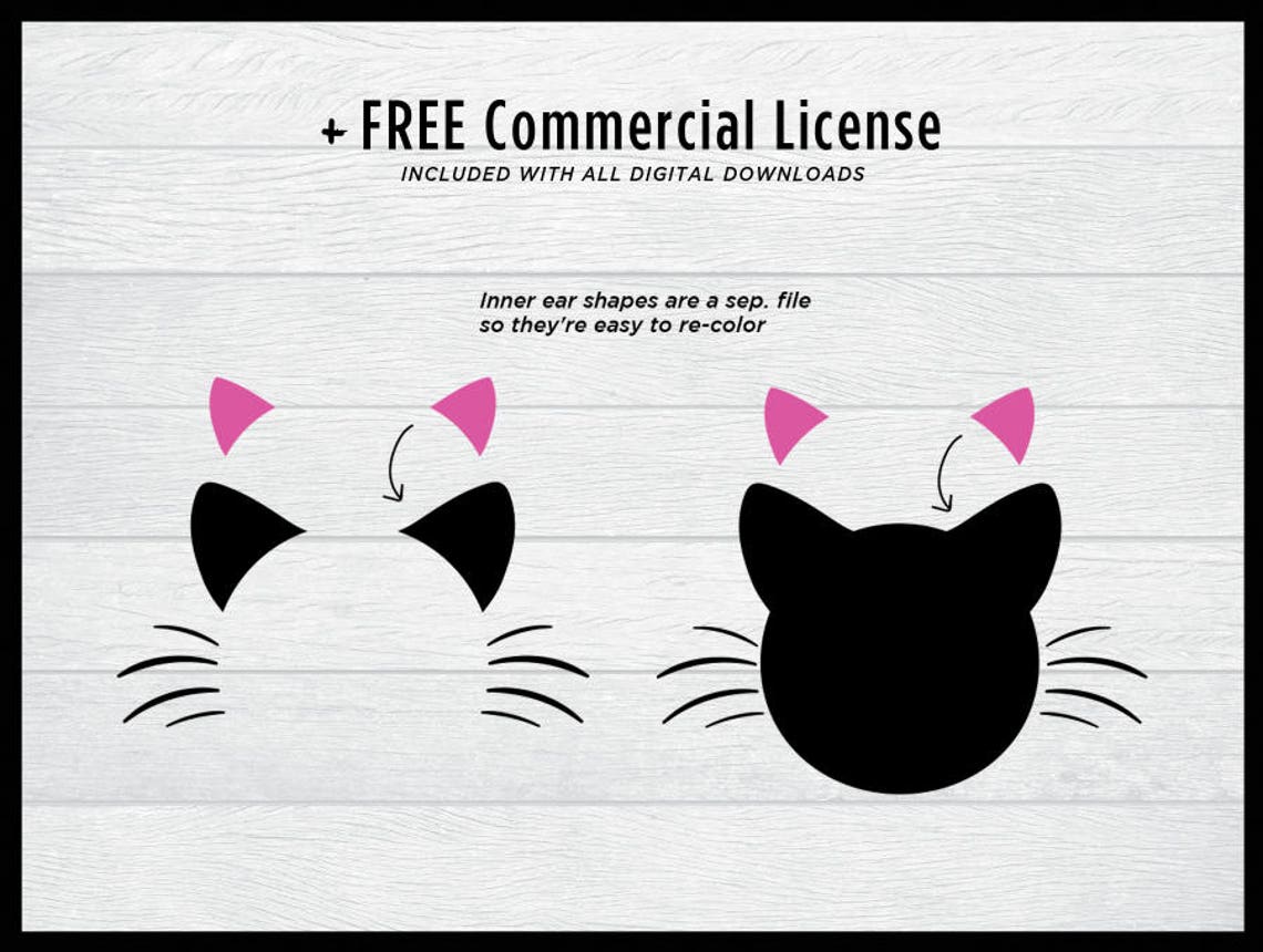 2 Styles 15 Files Cat Monogram SVG Bundle Commercial Use Etsy