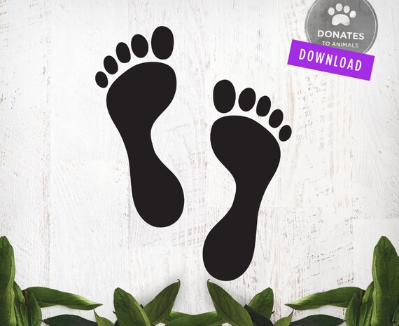 Download Feet Svg Beach Svg Files Baby Footprints Silhouette Summer Png Cut File For Cricut