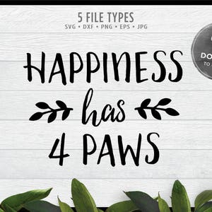 Cat Mom SVG | Dog Mom | Animal Lover svg | Happiness Is Printable Svg • Jpg • Eps • Dxf • Png | Commercial Use Cut File Clipart | DONATES