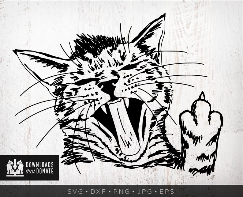 Free Free 256 Cat Giving Middle Finger Svg SVG PNG EPS DXF File