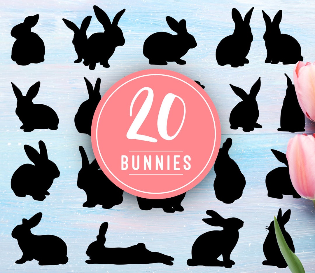 Rabbit SVG Bundle | Bunny SVG Bundle | Easter Svg Files | Rabbit Png ...