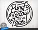 Funny Motivational Quote SVG | Punch Today in the Face SVG Files Boss Svg Work Office Sarcastic Svg Sassy Svg Png Instant Download Dxf 