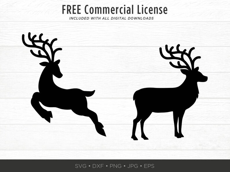 Download Reindeer SVG Pack Reindeer Silhouette SVG Bundle Reindeer ...