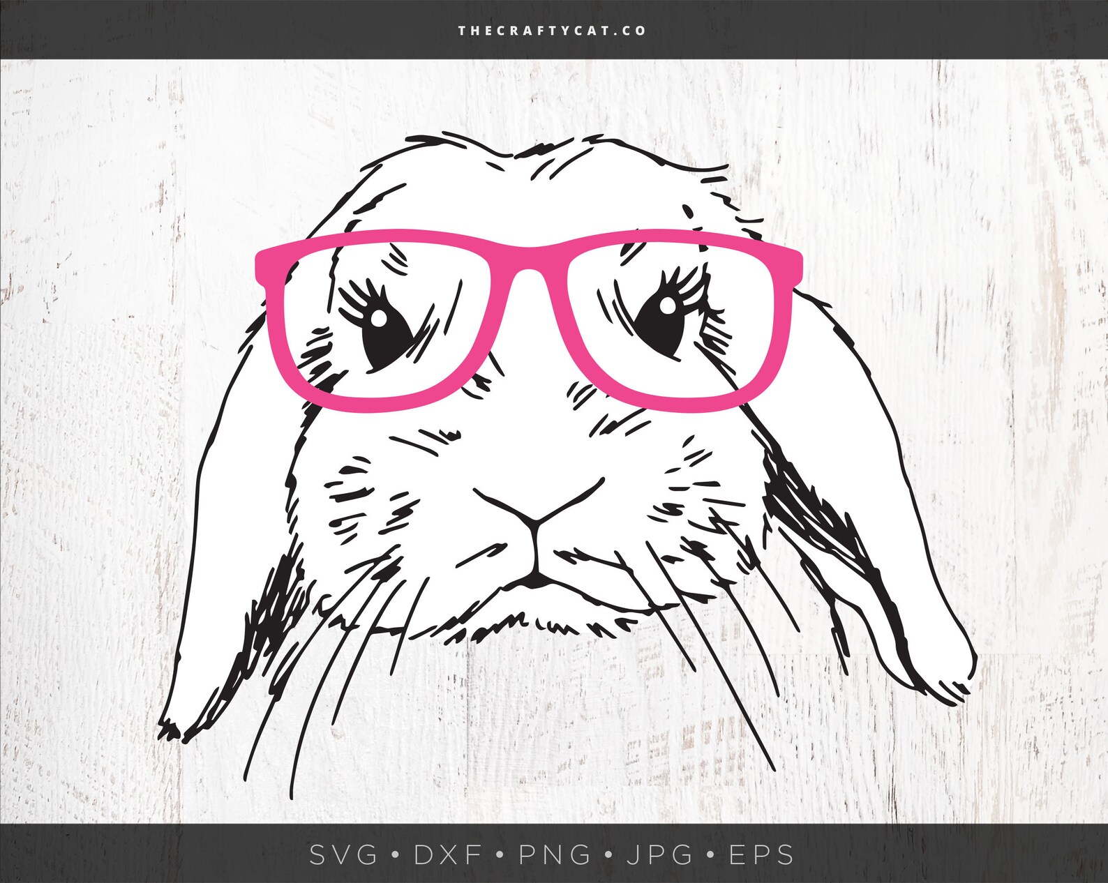 Layered Bunny Face SVG Layered Rabbit Wearing Glasses Svg - Etsy