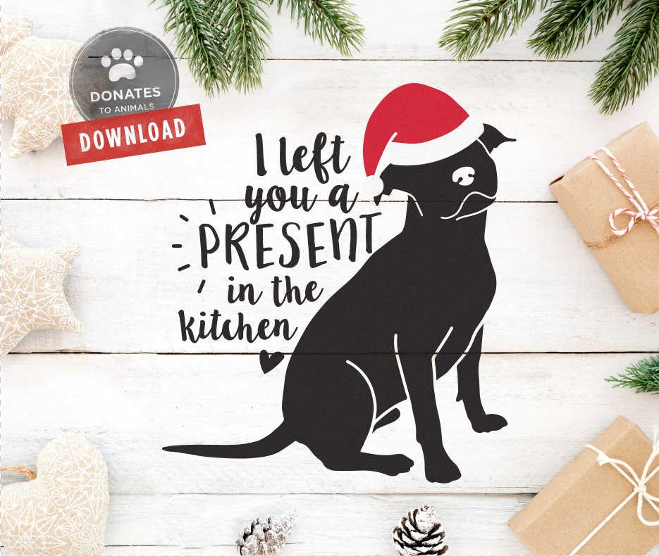 Download Funny Dog Christmas Cut File Funny Christmas Dog SVG Funny ...