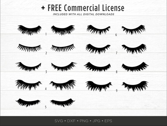Download Eyelashes Svg Bundle Lashes Svg Eyes Svg Pack Cut File Etsy