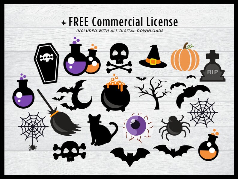 Download Free 21 Halloween Clipart Bundle Halloween Svg Bundle Cute Etsy SVG Cut Files