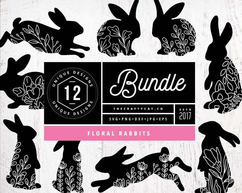 Download Flower Bunny Svg Bundle Southern Farmhouse Svg Easter Svg Files Rabbit Png Cut File Bunny Silhouette Layered Floral Rabbit Svg Bundle Clip Art Art Collectibles Kromasol Com