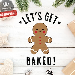 Funny Holiday Cut File | Funny Christmas SVG | Lets Get Baked SVG | Lets Get Lit Cut File | Funny Holiday SVG | Clipart Dxf Cut File Cricut