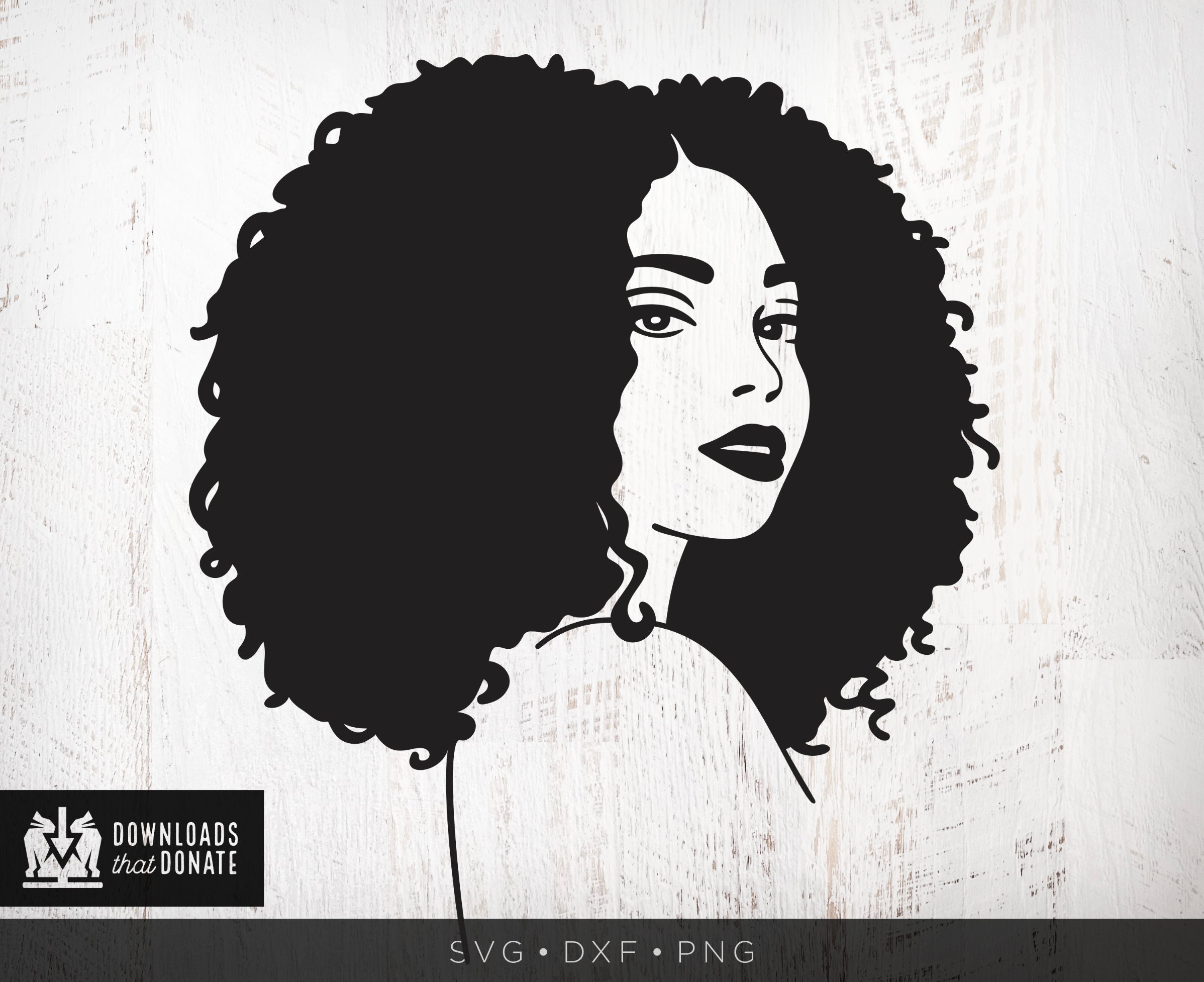 Sexy Black Woman SVG | Female Afro SVG | Black Woman Silhouette Png Dxf | Afro Woman Svg Big Hair Fro Cutting File for Cricut Afro Hair Lady