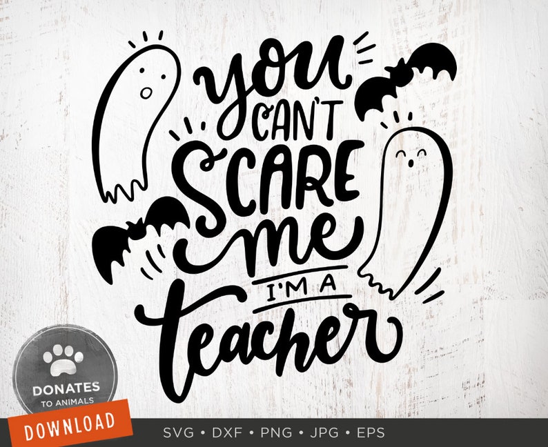 Teacher Halloween SVG Halloween Saying SVG Halloween Clip - Etsy