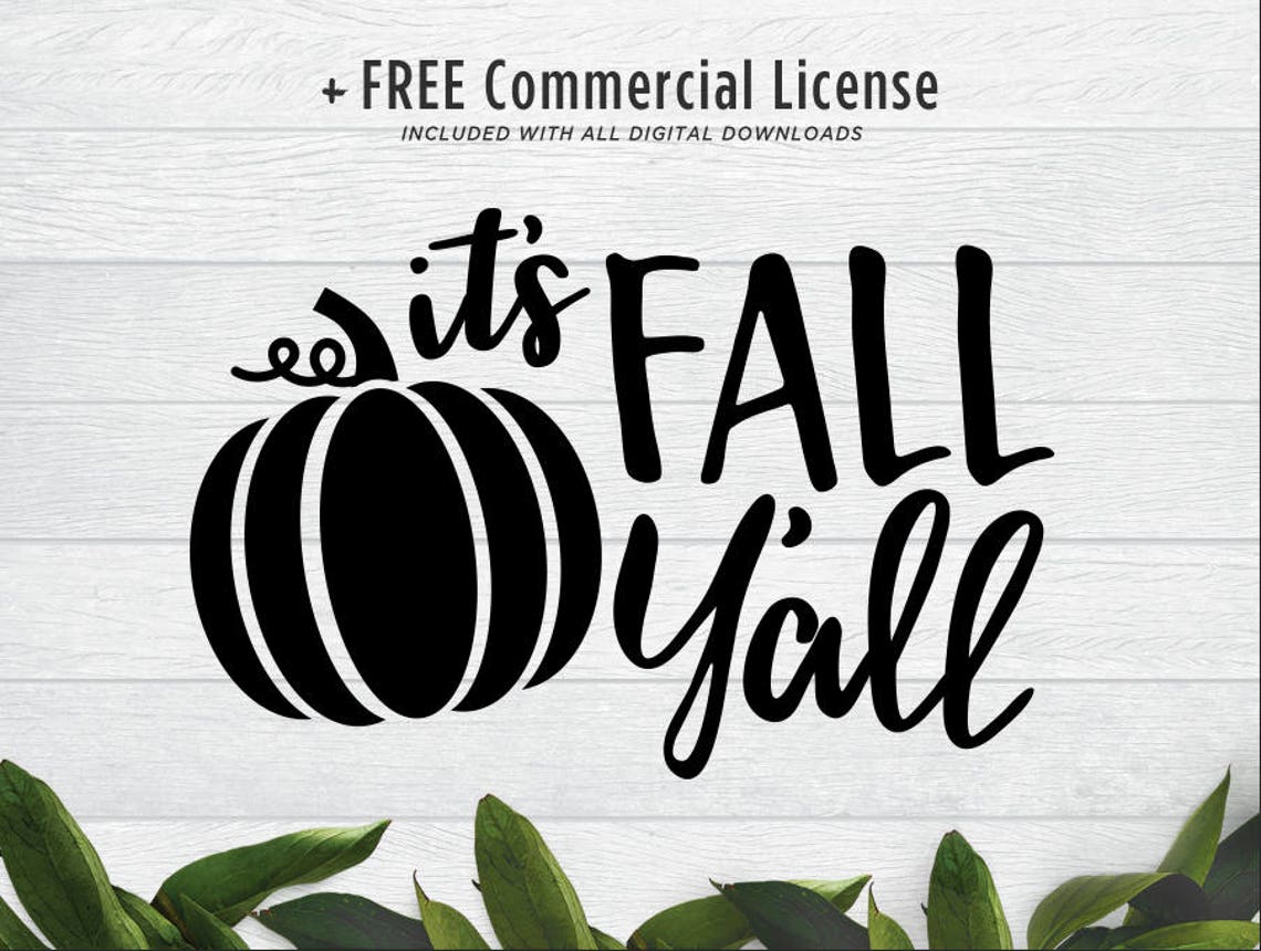 Its Fall Yall SVG It’s Fall Y’all With Pumpkin SVG - Etsy