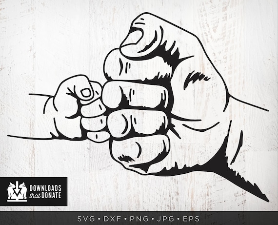 Download Fist Bump Svg Sketch New Dad Svg Father S Day Svg Etsy