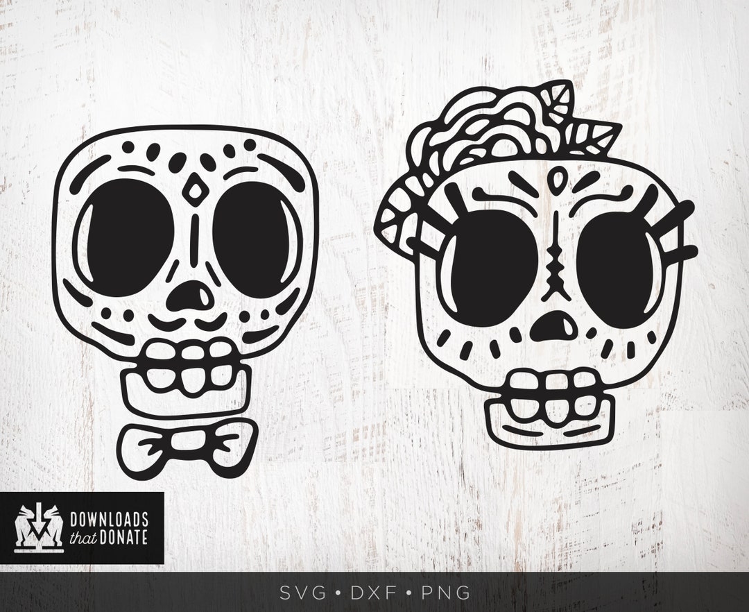 Sugar Skull SVG Day of the Dead Svg Dia De Los Muertos Svg Mexican  Skull Svg Couples Halloween Svg Girl Skull Husband Wife Svg