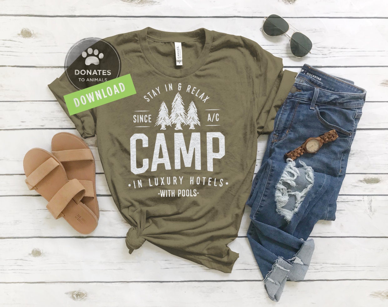 Download Camp In Hotels Travel Svg Funny Camping Svg Camper Svg Etsy