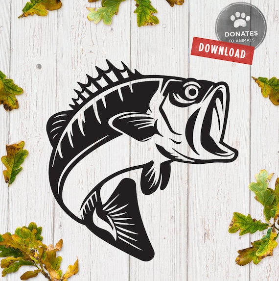 Download Fishing SVG Bass Fish SVG Sea Bass SVG Bass Fish Cut