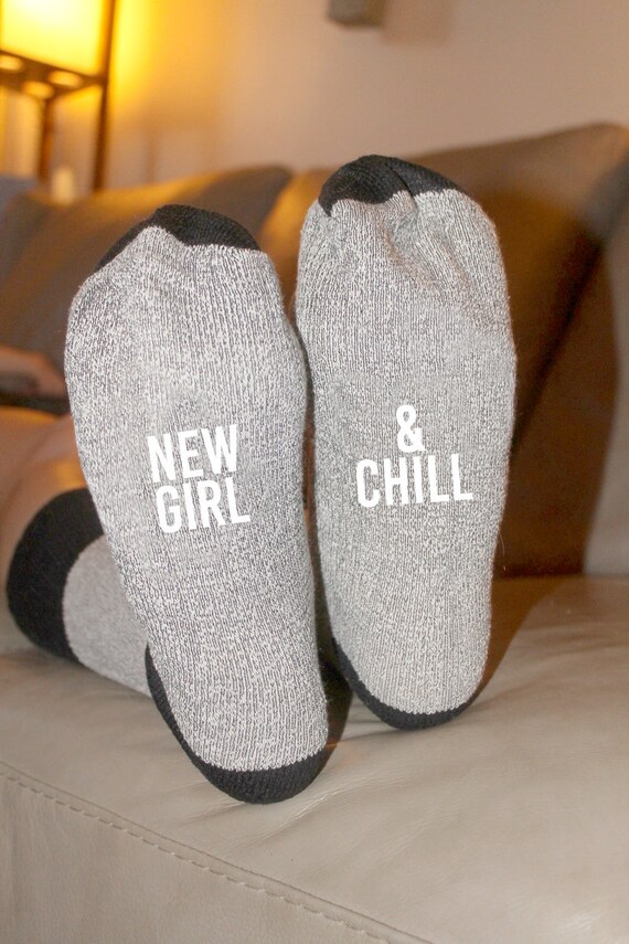 New Girl Chill Cabin Socks Personalized Sock Sock With Etsy