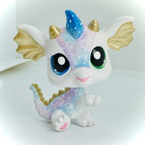 Baby Dragon Handpainted Galaxy Littlest Pet Shop Custom Etsy UK