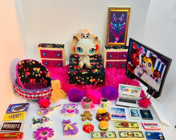 bed /& accessories lps PET NOT included Littlest pet shop custom Furniture