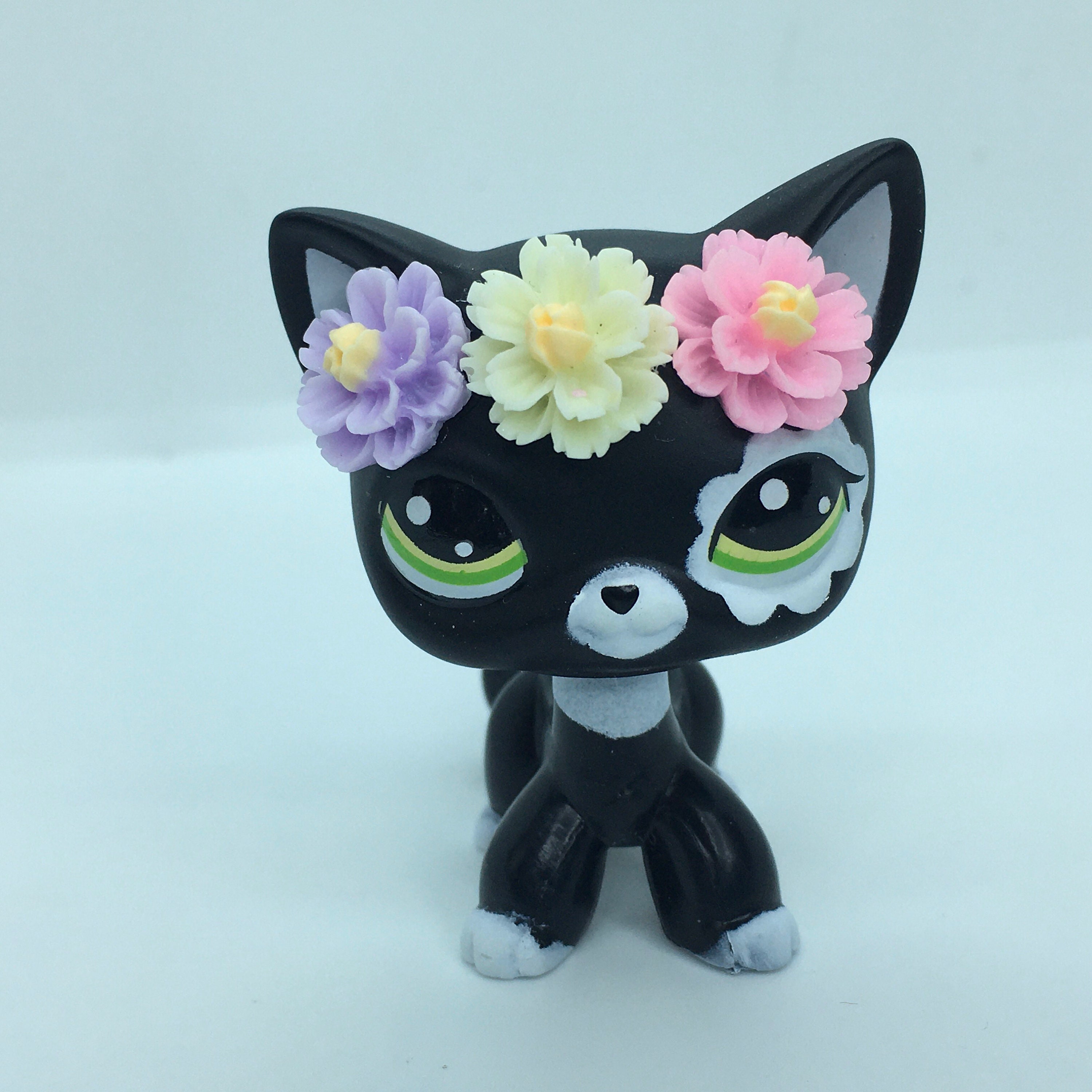 Littlest Pet Shop Cute Black Short Hair KITTY Cat With | Etsy
