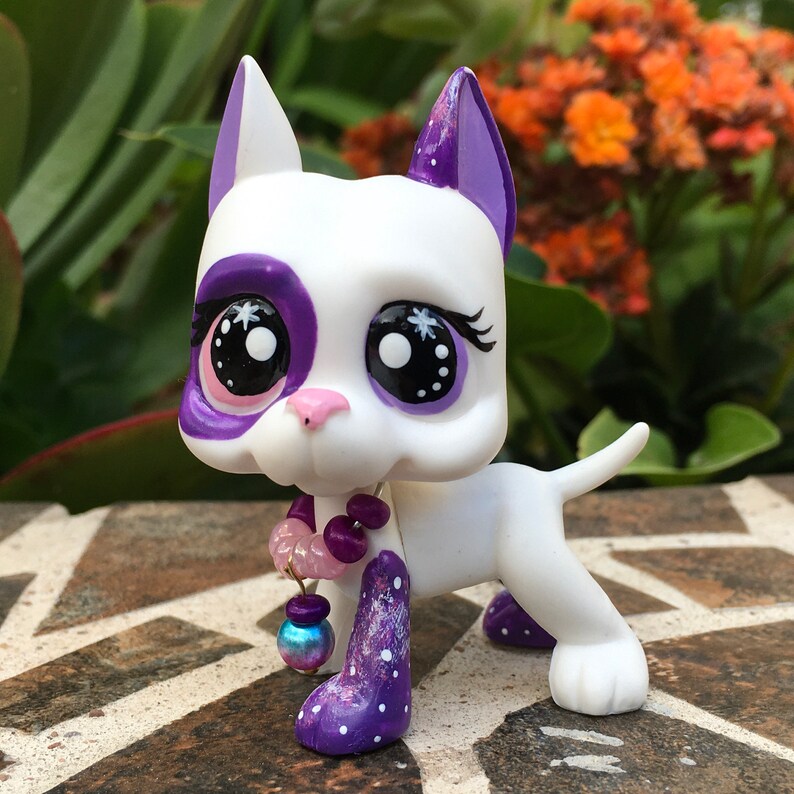 Littlest Pet Shop Cute Charming Great Dane DOG Galaxy Ooak - Etsy