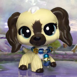 Littlest Pet Shop Cute, cocker spaniel DOG,  hand painted, Ooak Custom, Nice!