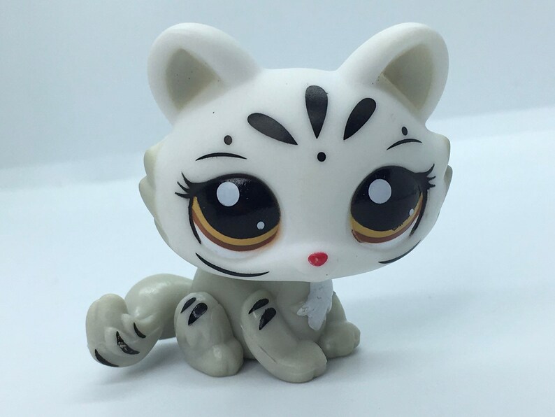 Littlest Pet Shop Cute kitty LPS crouching Tiger Cat 3585 Etsy