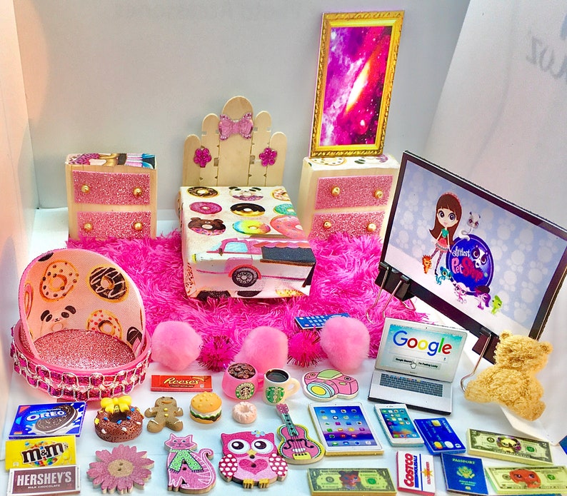 bed /& accessories lps PET NOT included Littlest pet shop custom Furniture