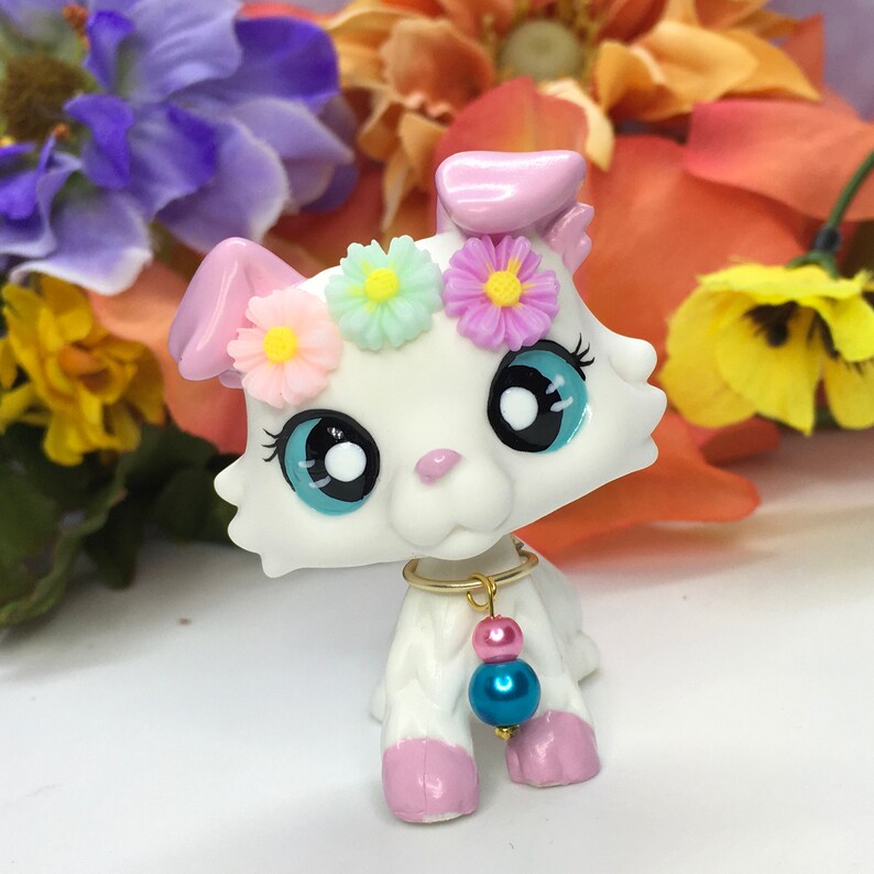 LPS Littlest Pet Shop Custom Beautiful Collie Dog Ooak Custom Hand Painted