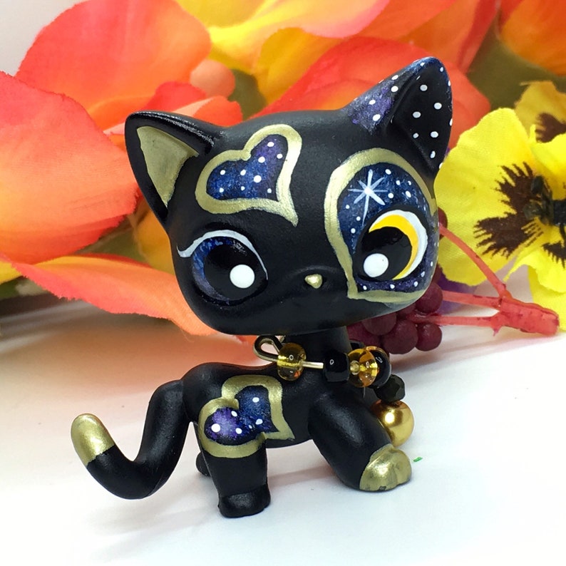 Littlest Pet Shop Cute Galaxy Short Hair KITTY Cat Ooak Etsy