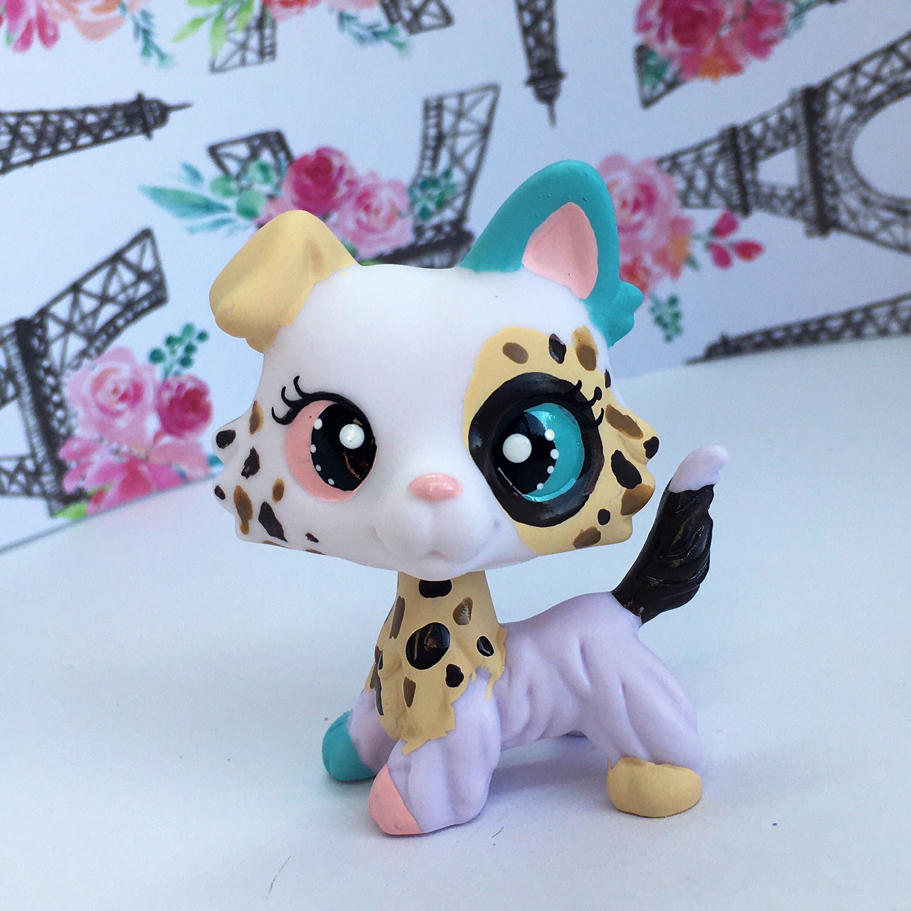 Littlest pet shop toys LPS dogs and cats Customized toy for girls  collection toy