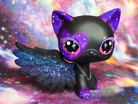 Littlest Pet Shop Cute Galaxy Short Hair Kitty Cat Ooak Etsy