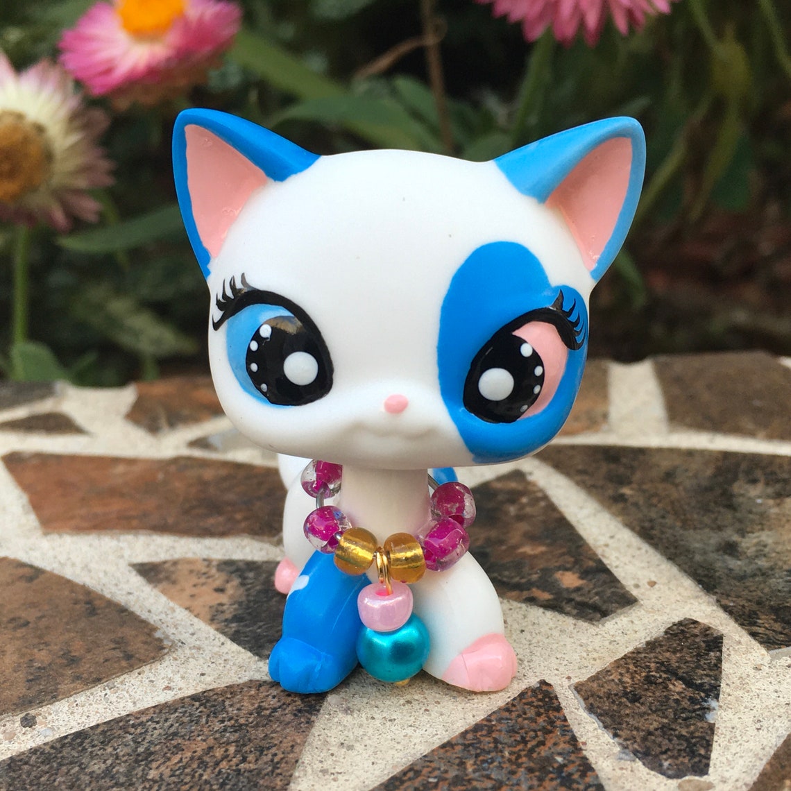 Littlest pet shop Blue Short hair cat custom with wings & | Etsy