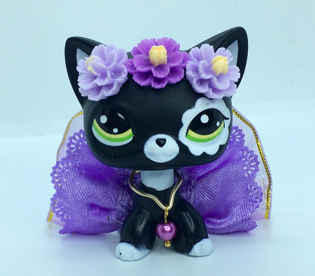 Littlest Pet Shop Cute Black Short Hair KITTY Cat With - Etsy